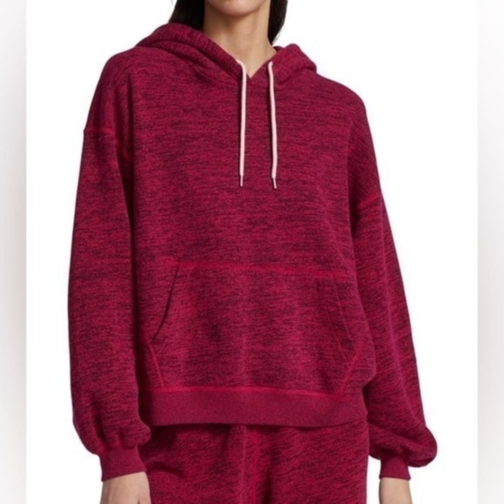 John‎ Elliott Co-Mix Red Space-Dye Pullover Hoodie Size 2/Medium New